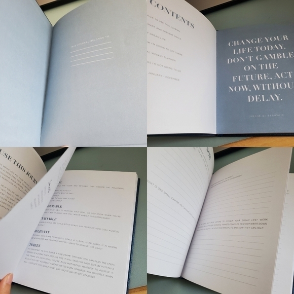 Hardbound leather like notebook journal - Picture 6 of 9